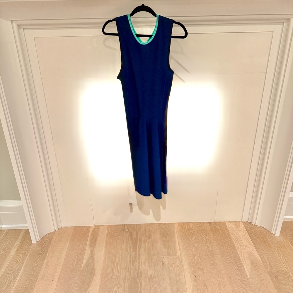 Issa London Navy Blue Midi Dress